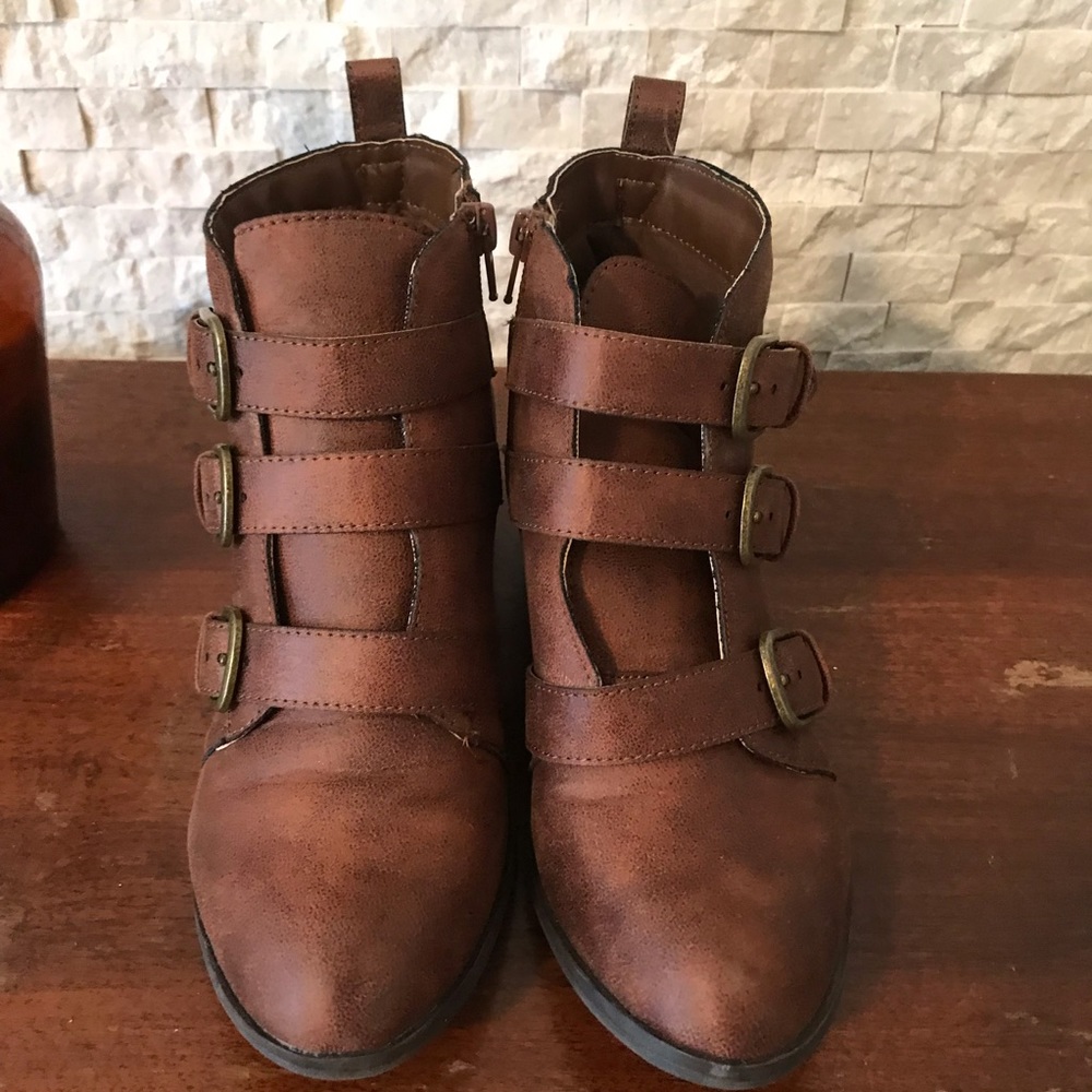Suede booties